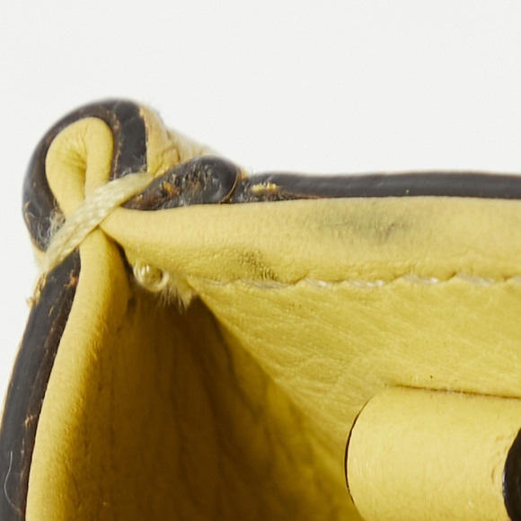 GUCCI Yellow Leather Mini Bamboo Tote - Picture 7 of 8